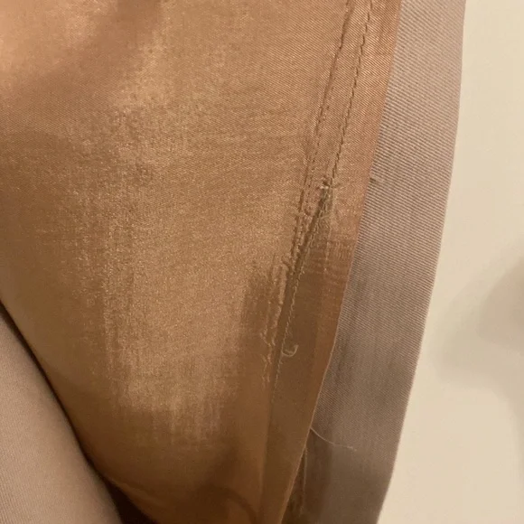 Talbots tan 100% wool coat dress adorable - Picture 6 of 9